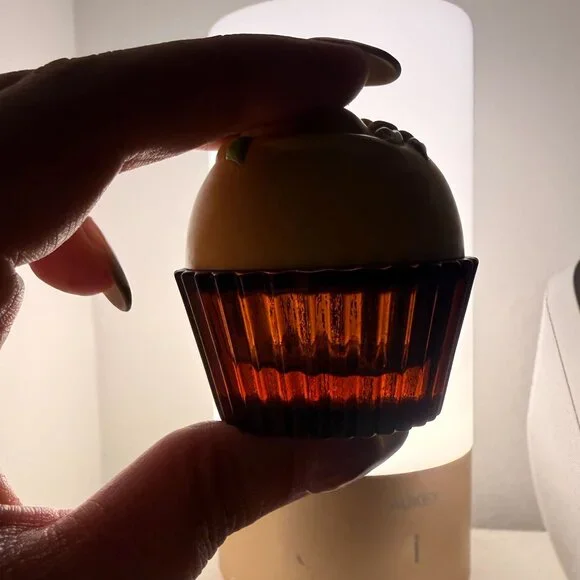 Vintage Avon Yellow Bon-Bon Decanter Cotillion Cologne | Cupcake Bottle 1970s - Picture 5 of 7